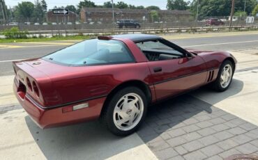Chevrolet-Corvette-1988-Dark-Red-Metallic-Gray-Leather-24