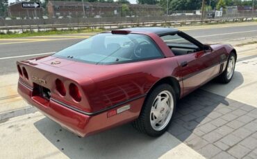 Chevrolet-Corvette-1988-Dark-Red-Metallic-Gray-Leather-25