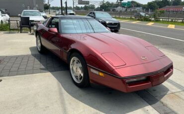 Chevrolet-Corvette-1988-Dark-Red-Metallic-Gray-Leather-3