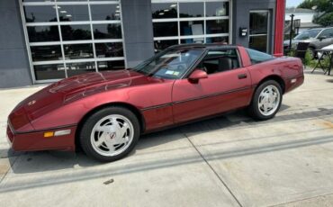 Chevrolet-Corvette-1988-Dark-Red-Metallic-Gray-Leather-30