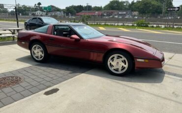 Chevrolet-Corvette-1988-Dark-Red-Metallic-Gray-Leather-40