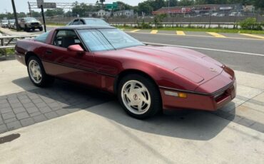 Chevrolet-Corvette-1988-Dark-Red-Metallic-Gray-Leather-6