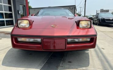 Chevrolet-Corvette-1988-Dark-Red-Metallic-Gray-Leather-7