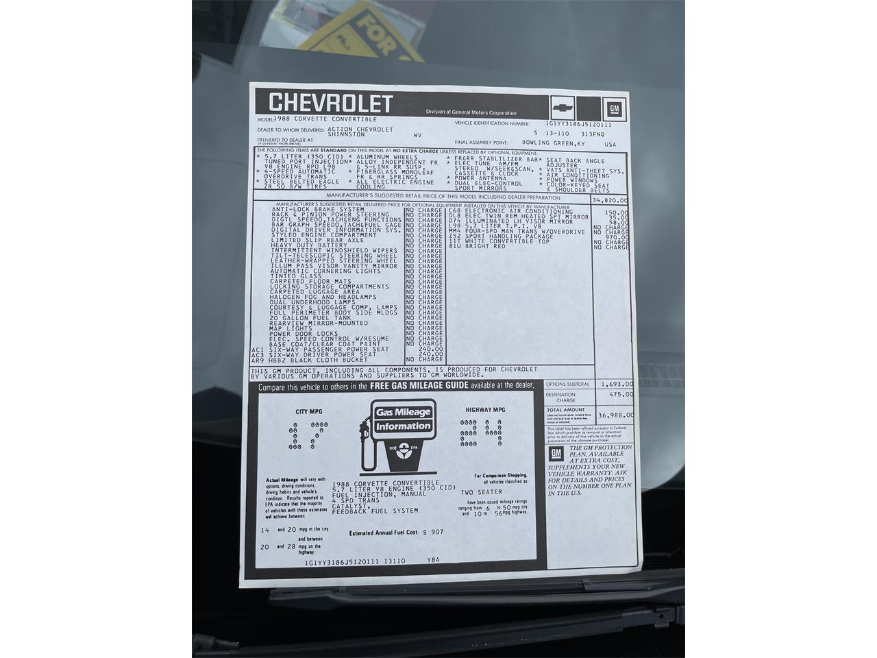 Chevrolet-Corvette-1988-Red-Gray-28