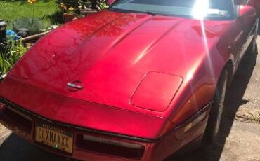 Chevrolet-Corvette-1989-Burgundy-Black-1