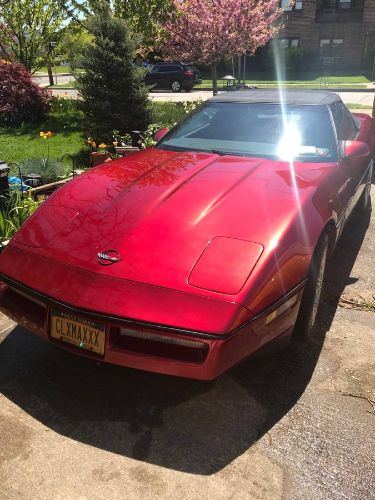 Chevrolet-Corvette-1989-Burgundy-Black-1