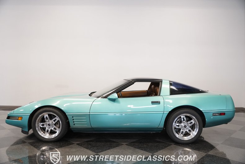 Chevrolet-Corvette-1991-Turquoise-Metallic-Cognac-1