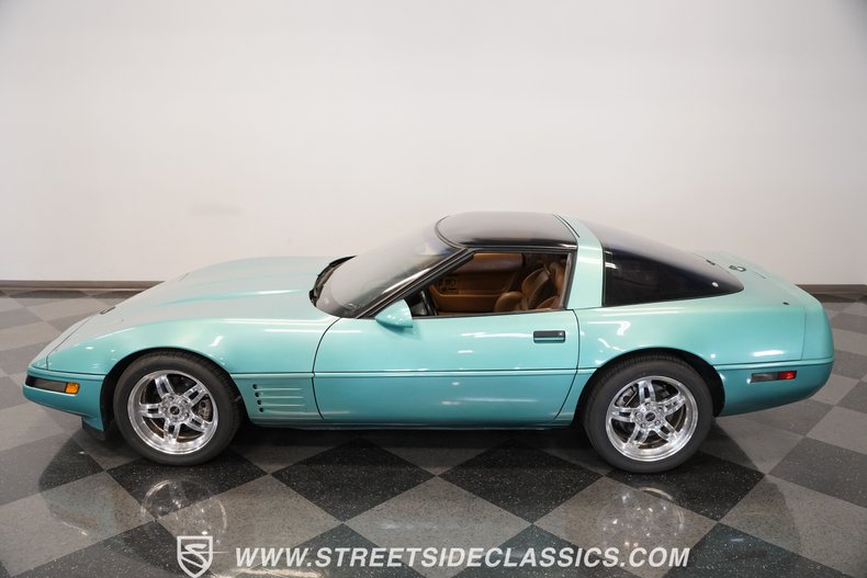 Chevrolet-Corvette-1991-Turquoise-Metallic-Cognac-5
