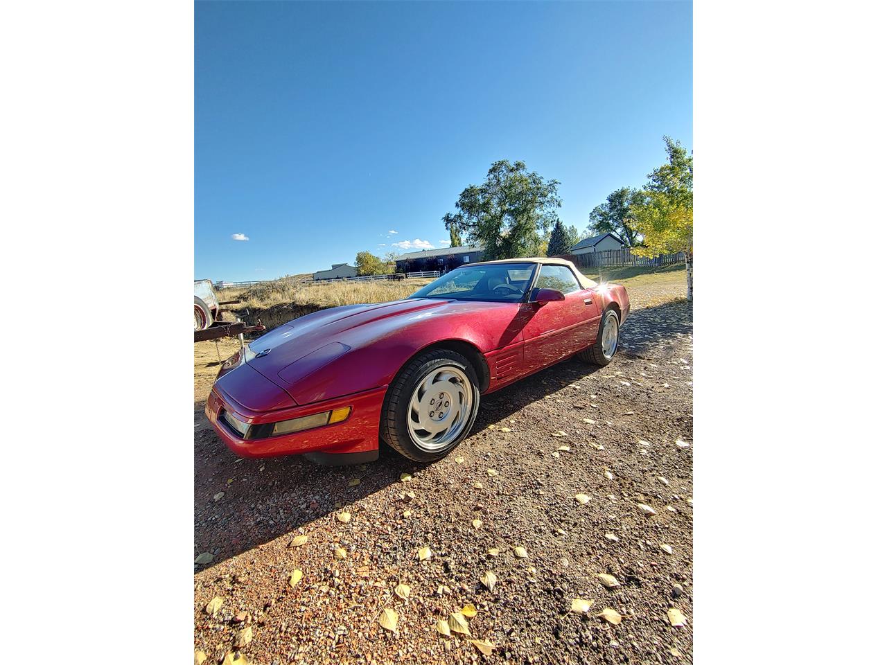 Chevrolet-Corvette-c4-1992-Burgundy-Tan-1