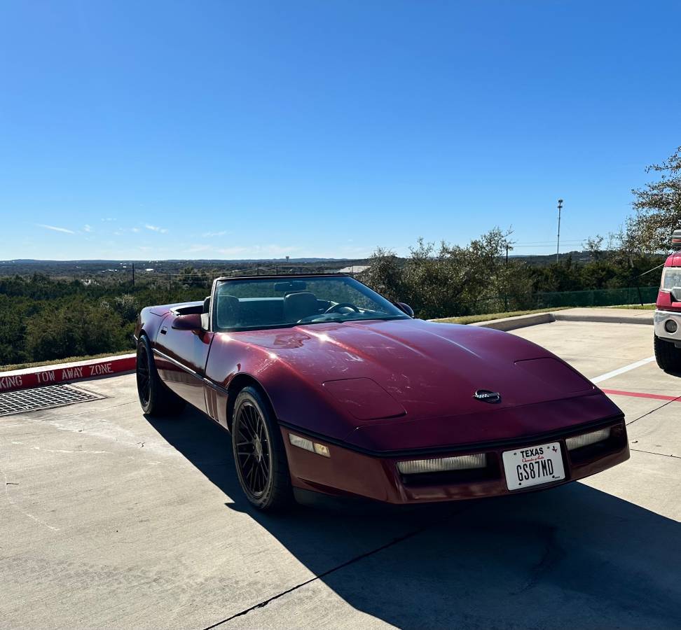Chevrolet-Corvette-convertible-1990-red-1