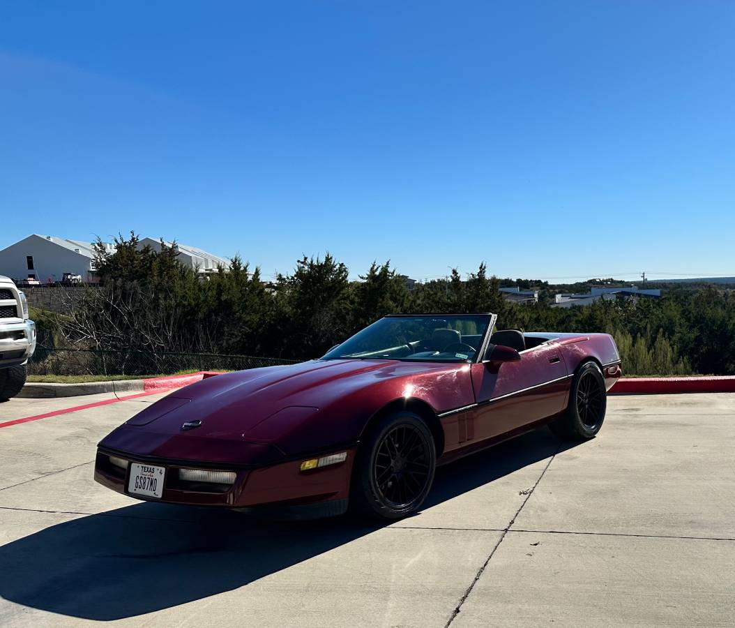 Chevrolet-Corvette-convertible-1990-red-2