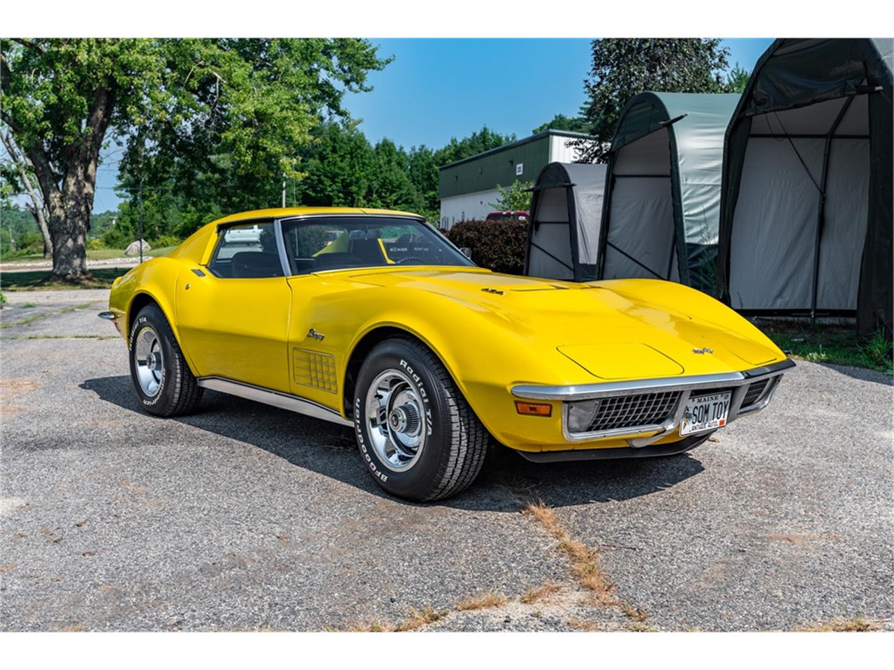 Chevrolet-Corvette-stingray-1971-Sunflower-Yellow-Black-9