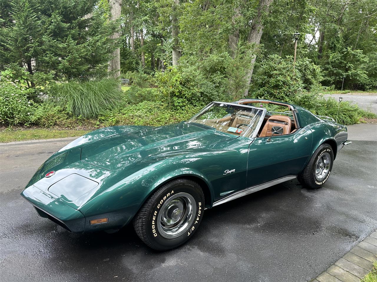 Chevrolet-Corvette-stingray-1973-Bluegreen-Saddle-6