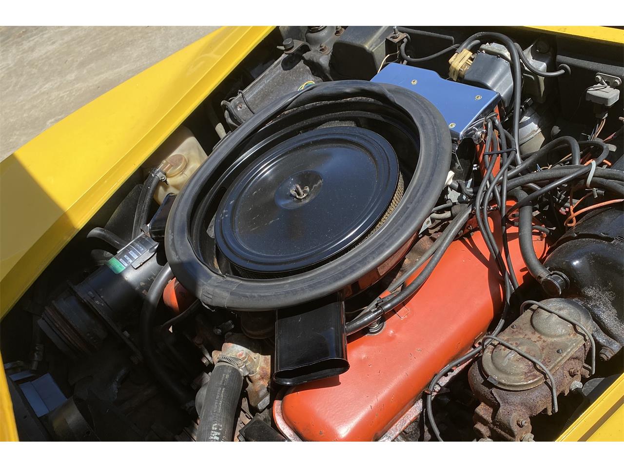 Chevrolet-Corvette-stingray-1973-Yellow-Dark-Saddle-Leather-6