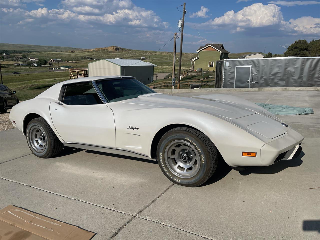 Chevrolet-Corvette-stingray-1976-Pearl-White-Grey-8