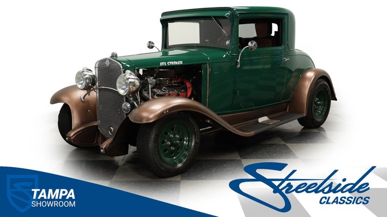 Chevrolet-Coupe-1931-GreenCopper-Brown-46
