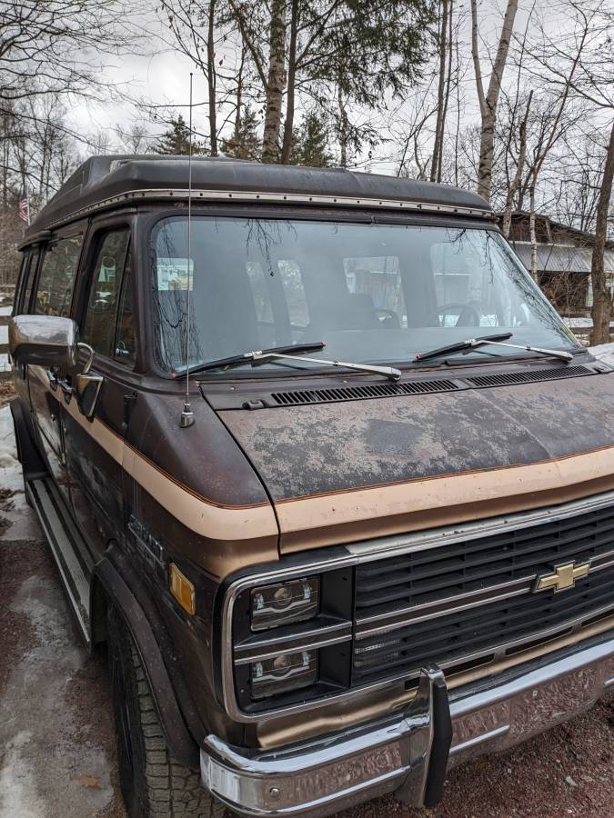 Chevrolet-G20-van-1984-brown-1