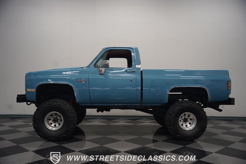 Chevrolet-K10-1987-Blue-Brown-1