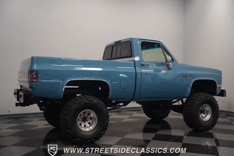 Chevrolet-K10-1987-Blue-Brown-29