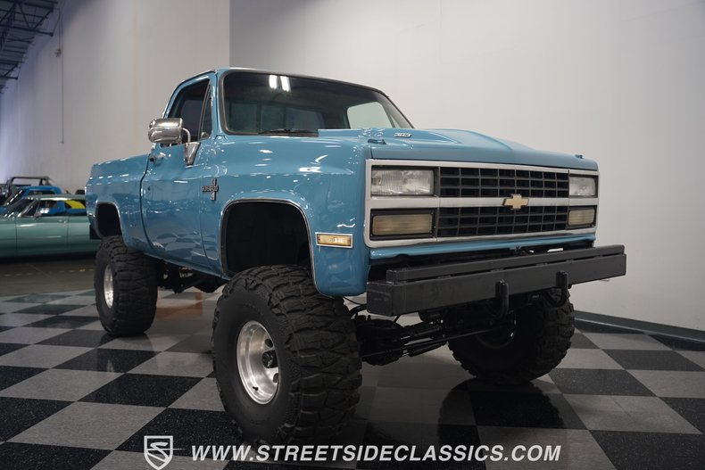 Chevrolet-K10-1987-Blue-Brown-36