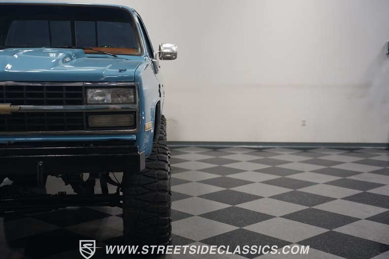Chevrolet-K10-1987-Blue-Brown-39