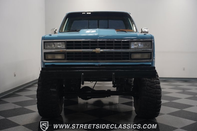 Chevrolet-K10-1987-Blue-Brown-4