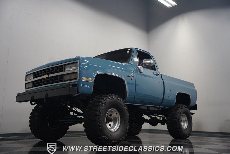 Chevrolet-K10-1987-Blue-Brown-40