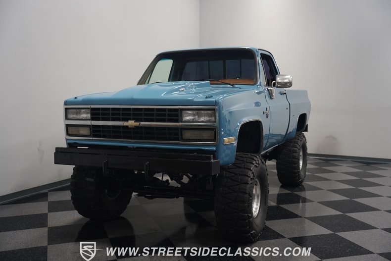 Chevrolet-K10-1987-Blue-Brown-47