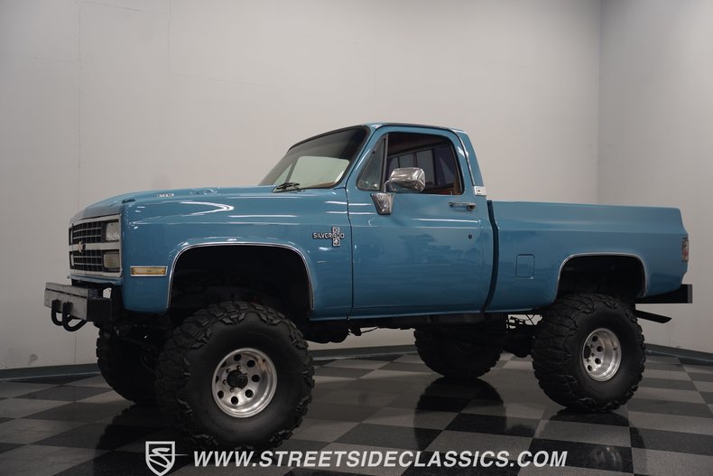 Chevrolet-K10-1987-Blue-Brown-7