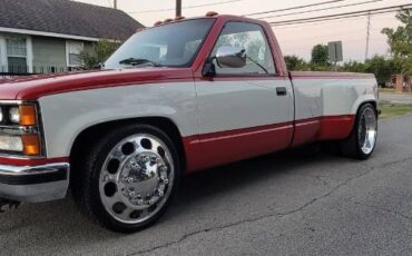 Chevrolet-Silverado-1988-Two-Tone-RedWhite-18