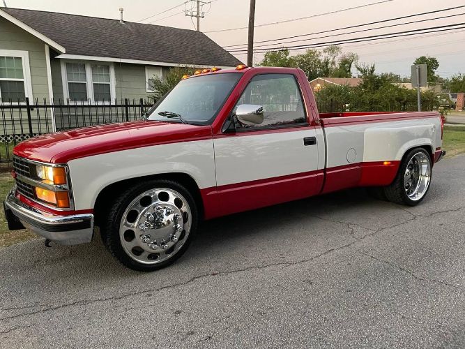 Chevrolet-Silverado-1988-Two-Tone-RedWhite-8
