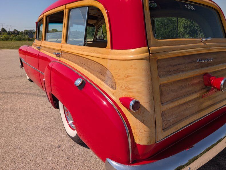 Chevrolet-Styleline-1951-Bright-Red-Tan-14