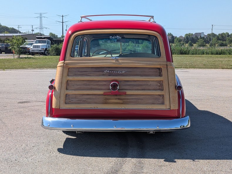 Chevrolet-Styleline-1951-Bright-Red-Tan-21