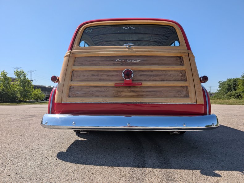 Chevrolet-Styleline-1951-Bright-Red-Tan-34