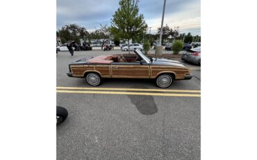 Chrysler-Lebaron-1983-Dark-blue-with-wood-Brown-leather-1