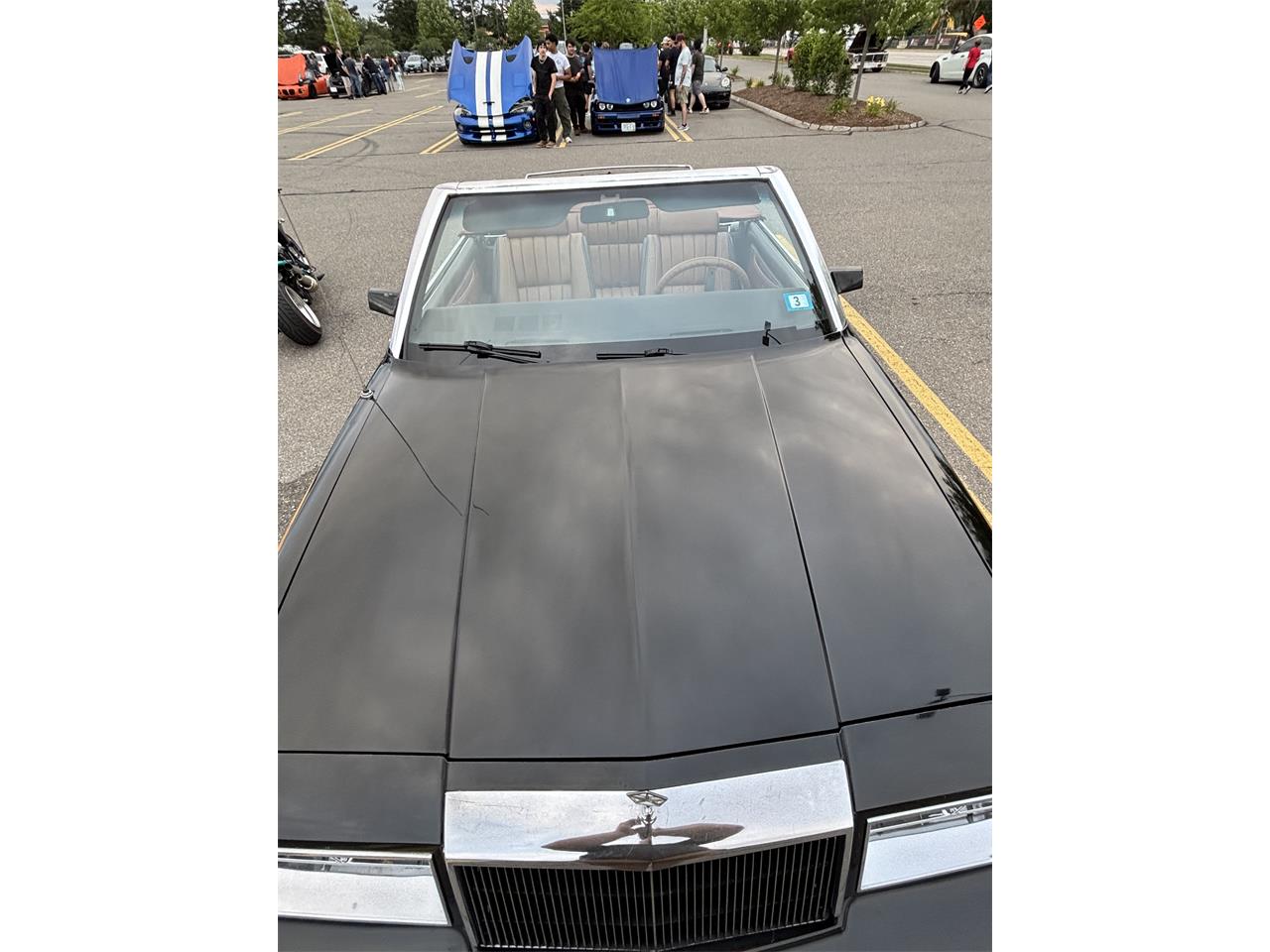 Chrysler-Lebaron-1983-Dark-blue-with-wood-Brown-leather-6