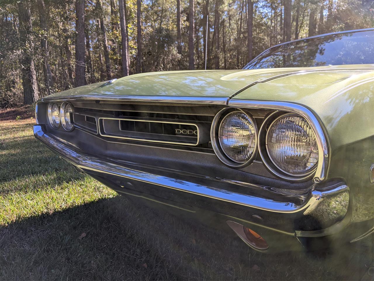 Dodge-Challenger-1971-Metallic-Green-Brown-9