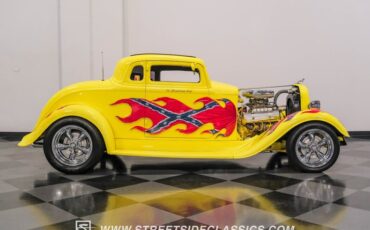 Dodge-Coupe-1933-Yellow-Tan-22
