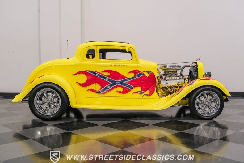 Dodge-Coupe-1933-Yellow-Tan-22