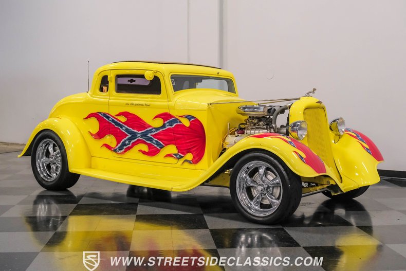 Dodge-Coupe-1933-Yellow-Tan-23