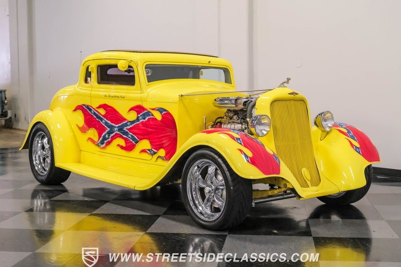 Dodge-Coupe-1933-Yellow-Tan-24