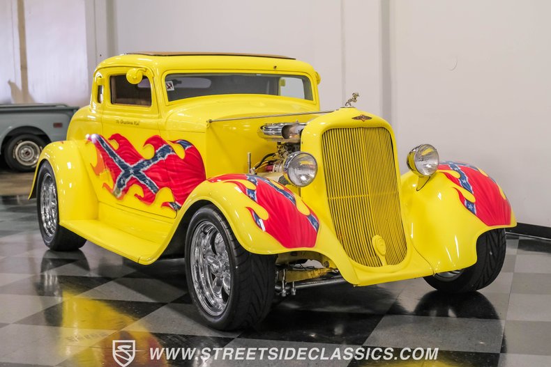 Dodge-Coupe-1933-Yellow-Tan-25