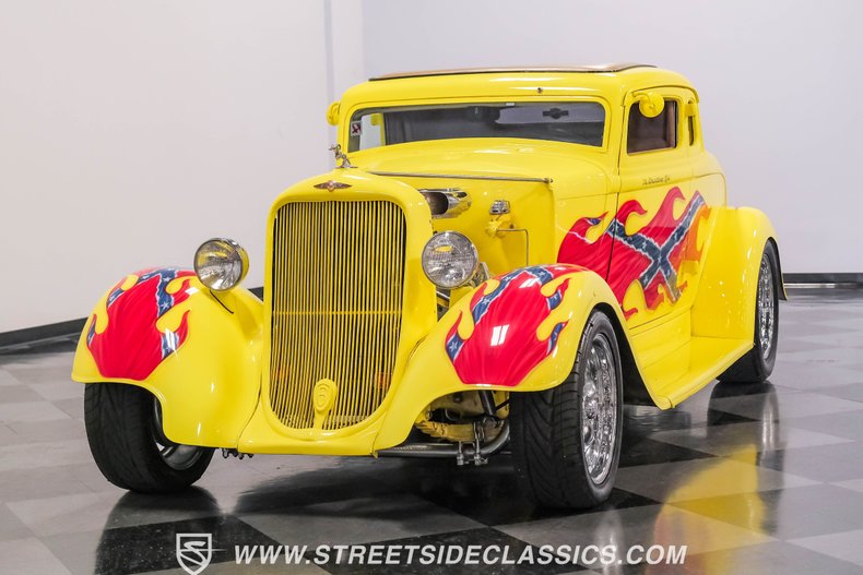 Dodge-Coupe-1933-Yellow-Tan-27