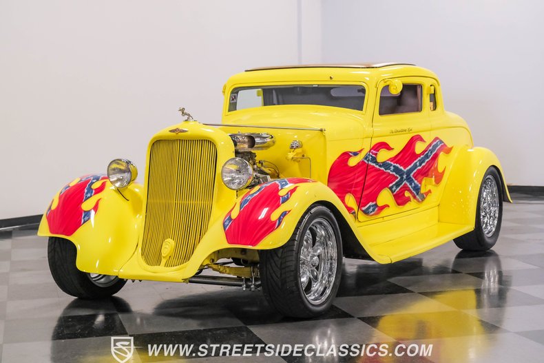 Dodge-Coupe-1933-Yellow-Tan-3