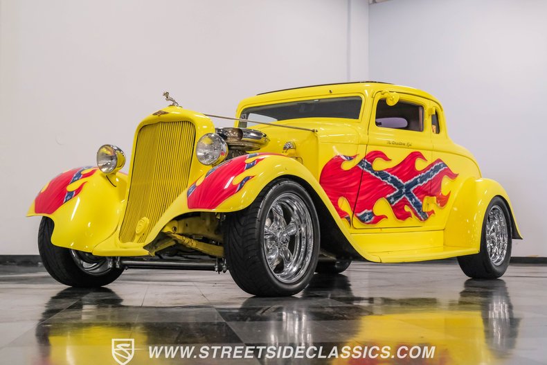 Dodge-Coupe-1933-Yellow-Tan-30