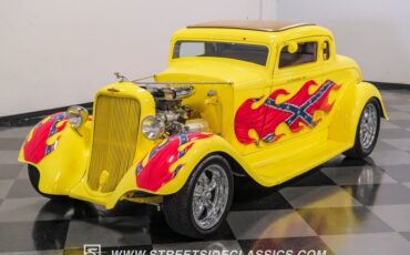 Dodge-Coupe-1933-Yellow-Tan-40