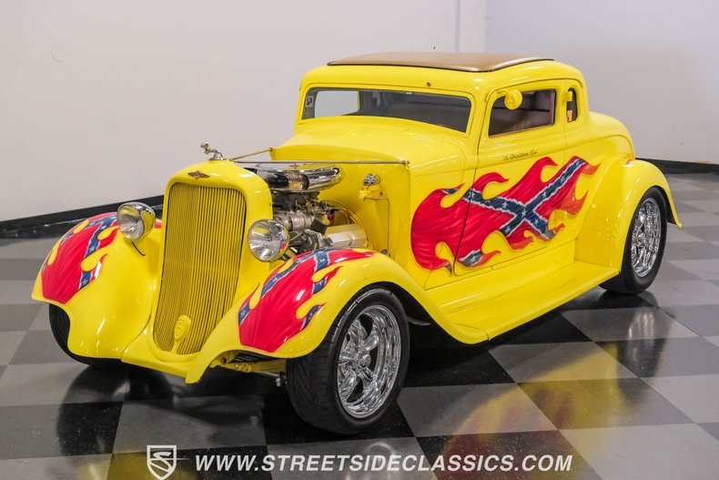 Dodge-Coupe-1933-Yellow-Tan-40