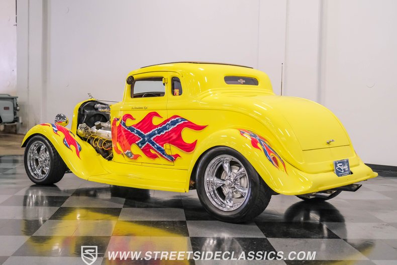 Dodge-Coupe-1933-Yellow-Tan-5