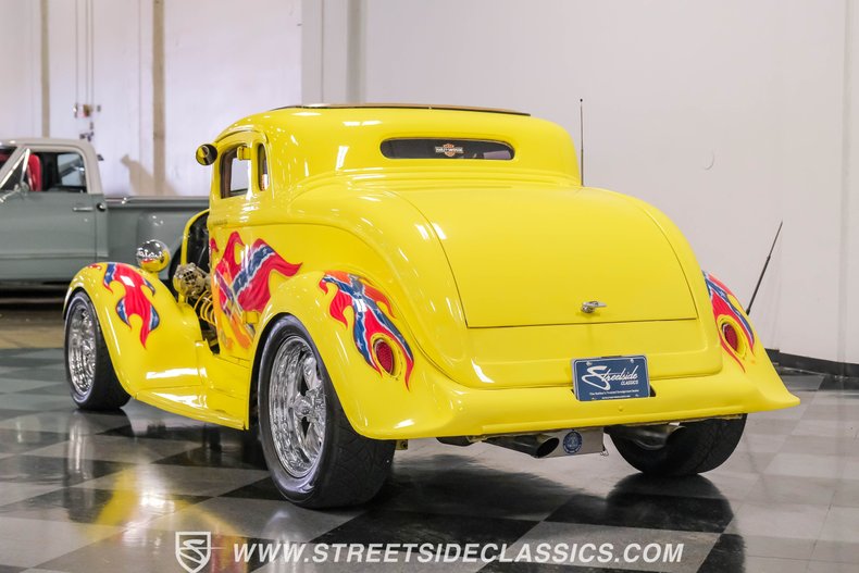 Dodge-Coupe-1933-Yellow-Tan-7