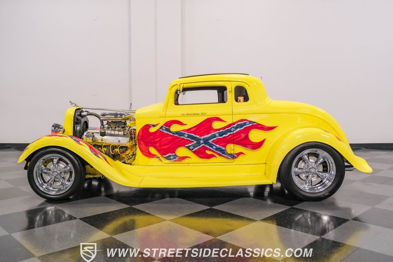 Dodge-Coupe-1933-Yellow-Tan